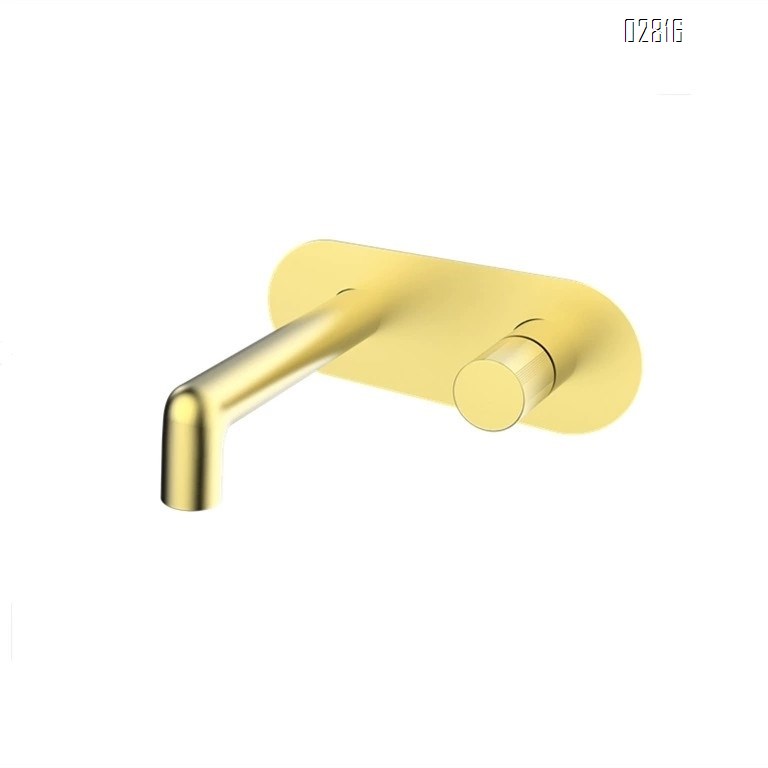 Wall-mounted concealed all brass faucet with built-in wall-mounted washbasin for hotel apartments cold and hot wash basin tap