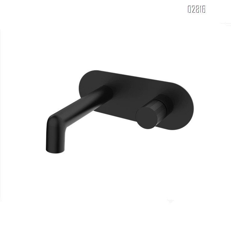 Wall-mounted concealed all brass faucet with built-in wall-mounted washbasin for hotel apartments cold and hot wash basin tap