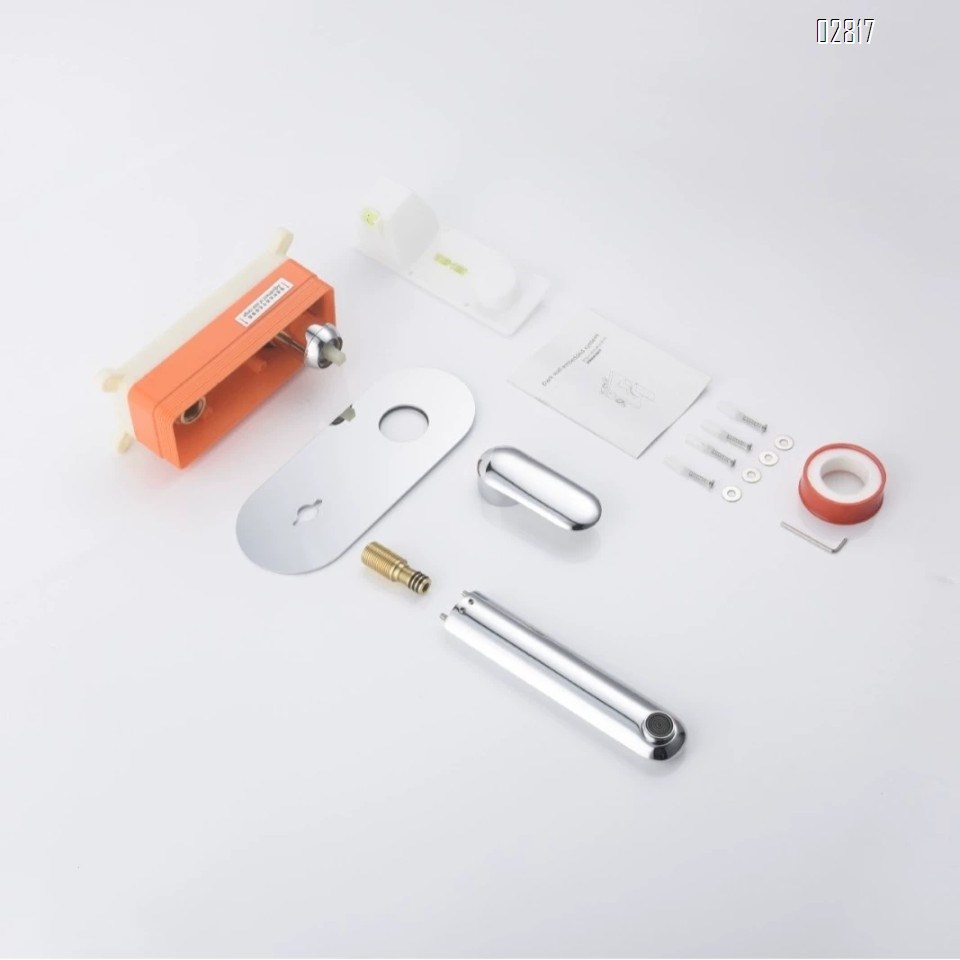 all Brass Wall-mounted faucet for home and hotel use fully embedded faucet for wash basin in bathroom and wash basin in the whole
