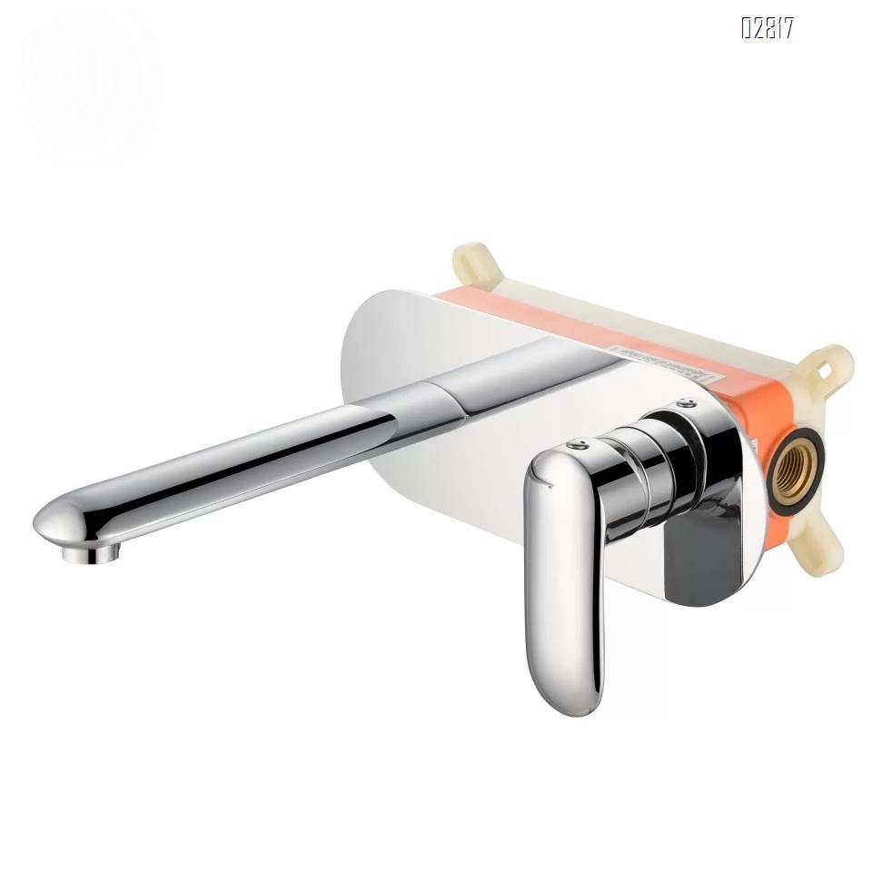 all Brass Wall-mounted faucet for home and hotel use fully embedded faucet for wash basin in bathroom and wash basin in the whole