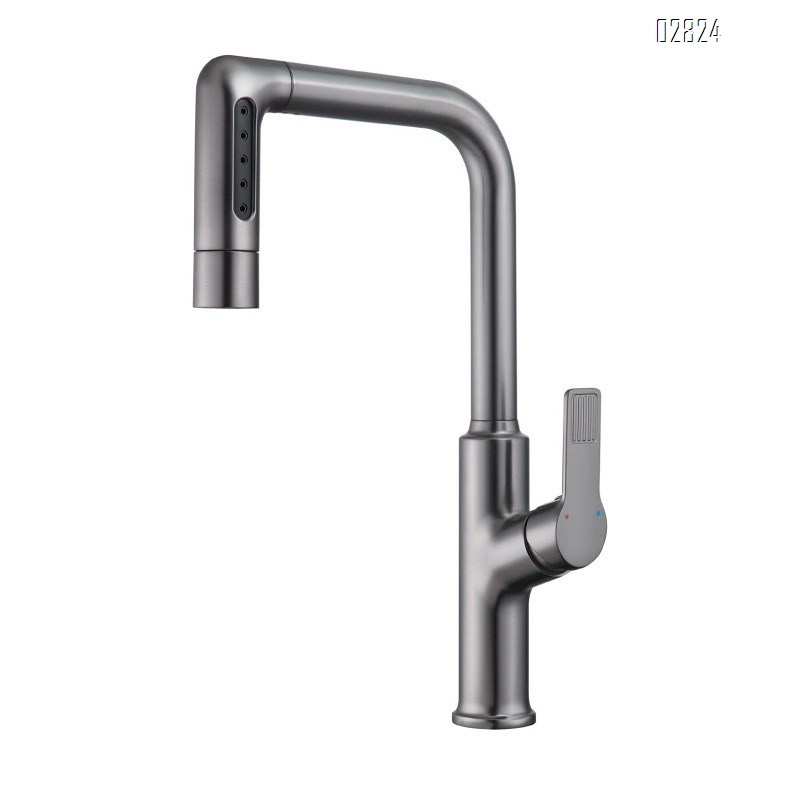 Kitchen faucet pull-down faucet multi-functional vegetable wash basin sink faucet multi-directional rotating kitchen faucet