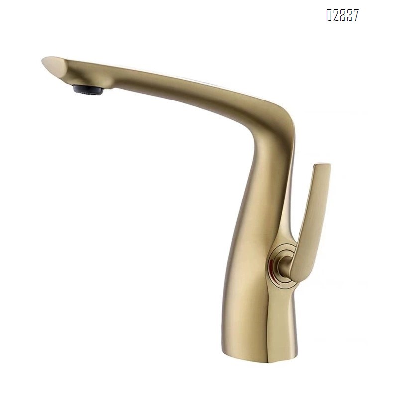 Brass art wash basin faucet cold and hot wash hand basin faucet bathroom toilet single hole wash faucet