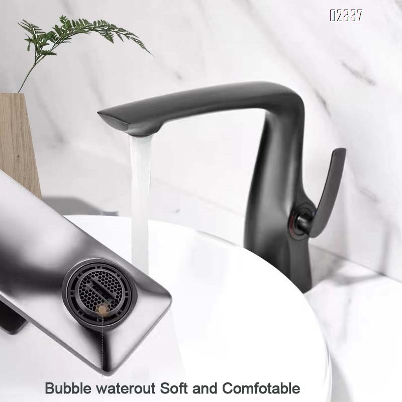 Brass art wash basin faucet cold and hot wash hand basin faucet bathroom toilet single hole wash faucet