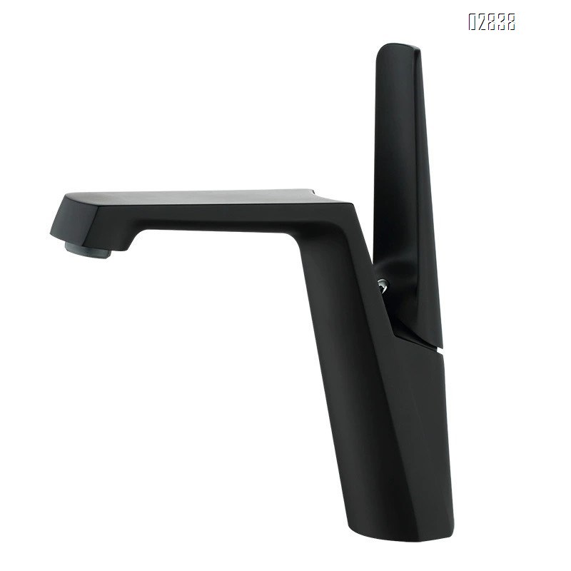 New creative crane basin faucet cold and hot single hole home use wash basin up and down pot all Brass white faucet