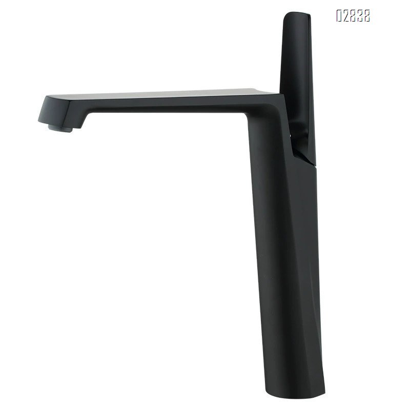 New creative crane basin faucet cold and hot single hole home use wash basin up and down pot all Brass white faucet