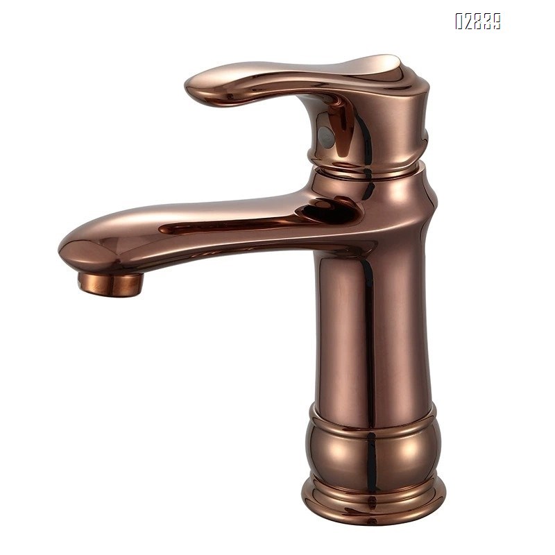 Brass faucet for wash basin with single hole ORB black for cold and hot water under the sink