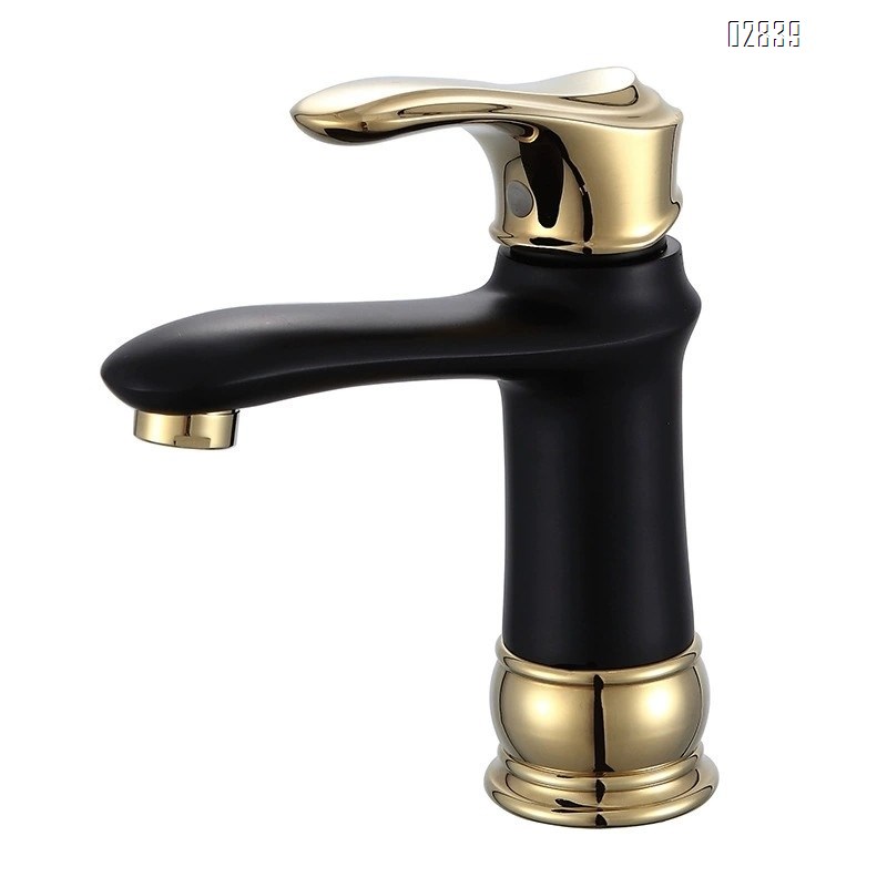 Brass faucet for wash basin with single hole ORB black for cold and hot water under the sink