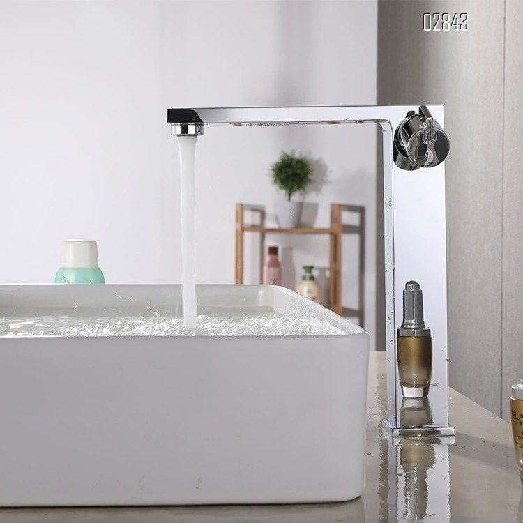 Black personalized basin faucet full Brass countertop wash basin faucet cold and hot single hole bathroom faucet