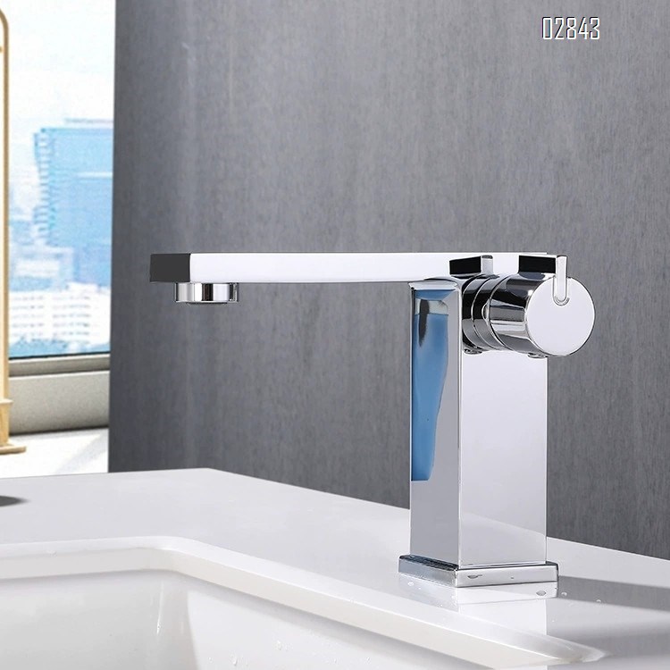 Black personalized basin faucet full Brass countertop wash basin faucet cold and hot single hole bathroom faucet
