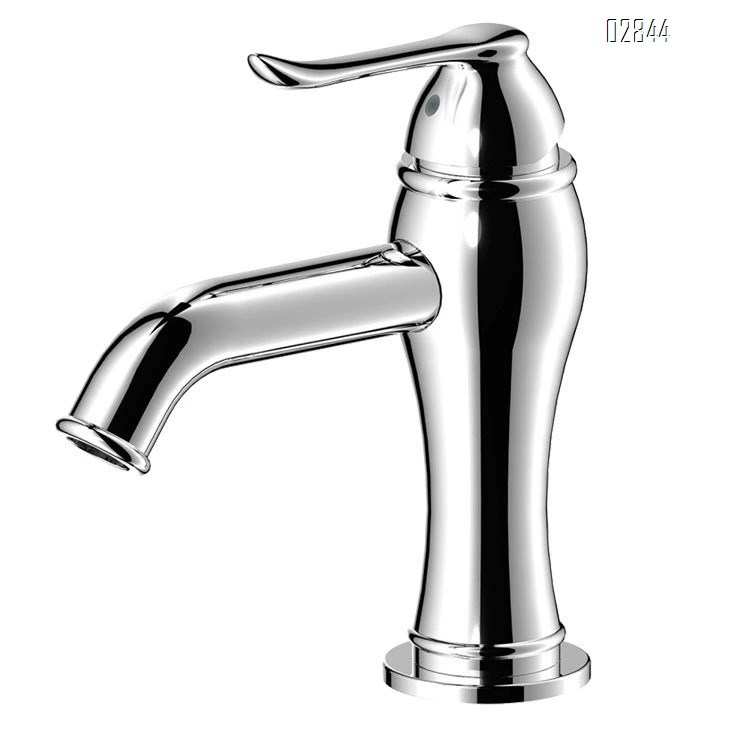 Rose gold faucet for wash basin all brass gold-colored European style wash colld and hot water basin faucet