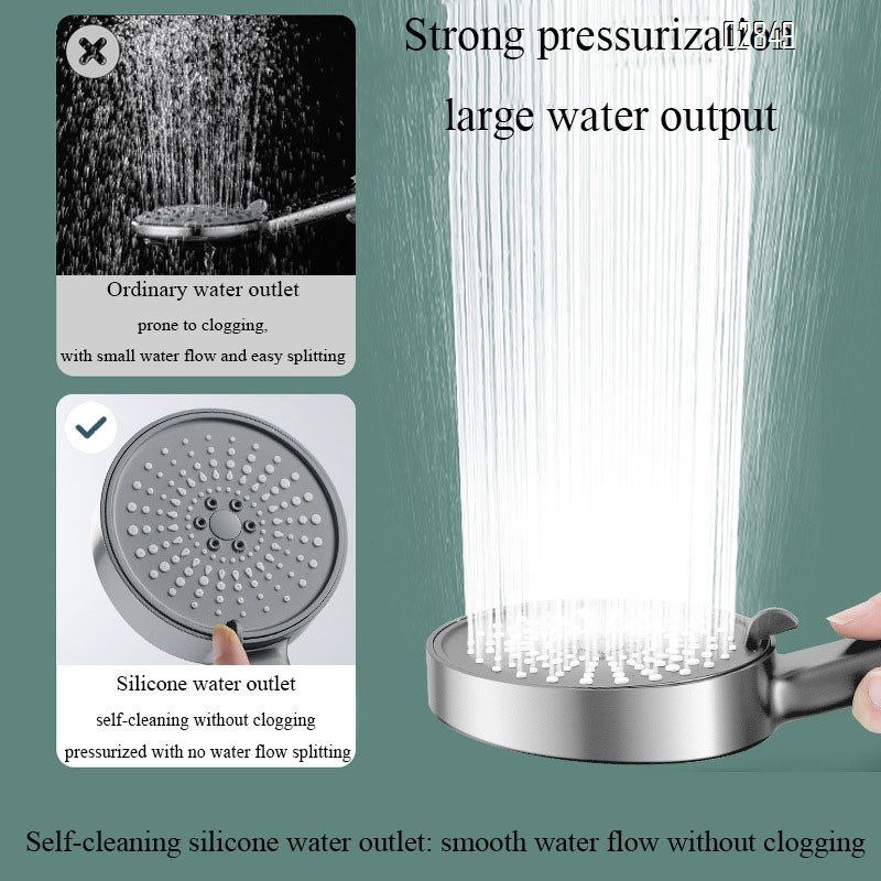 High Pressure Handheld Shower Head 5 Spray Modes with Anti Clogging Nozzles for Bathroom Shower