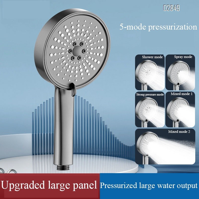 High Pressure Handheld Shower Head 5 Spray Modes with Anti Clogging Nozzles for Bathroom Shower