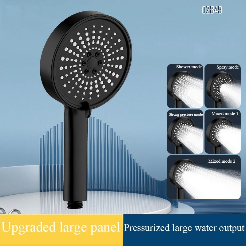 High Pressure Handheld Shower Head 5 Spray Modes with Anti Clogging Nozzles for Bathroom Shower