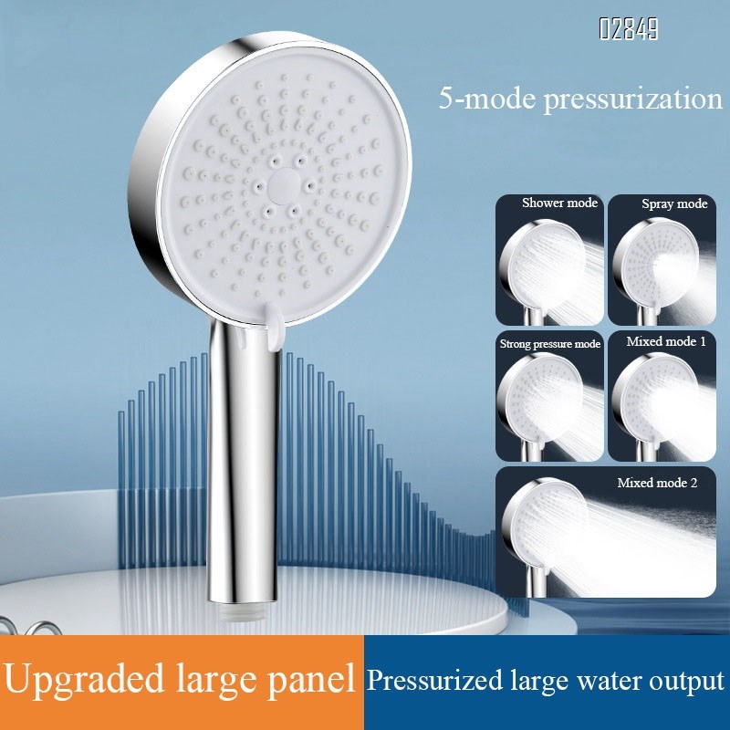 High Pressure Handheld Shower Head 5 Spray Modes with Anti Clogging Nozzles for Bathroom Shower