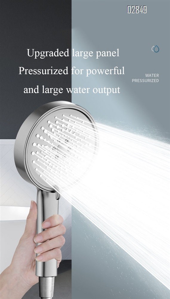 High Pressure Handheld Shower Head 5 Spray Modes with Anti Clogging Nozzles for Bathroom Shower