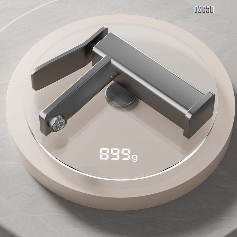 Gunmetal Grey space aluminum cold and hot water faucet wash basin ceramic basin bathroom cabinet faucet wash stand splash guard tap