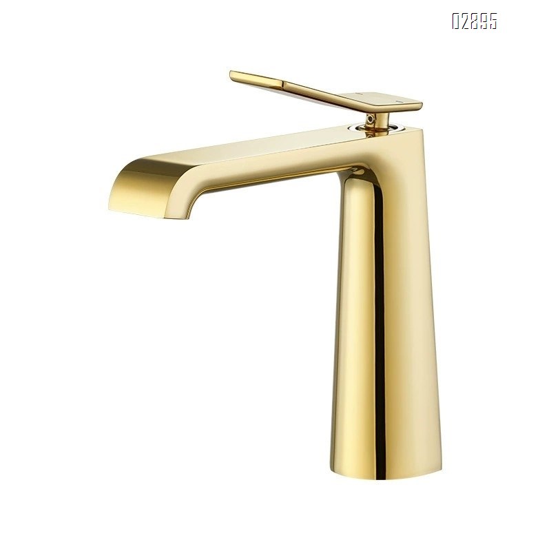 Artistic basin faucet full copper wash basin faucet full Brass cold and hot water faucet gunmetal gray
