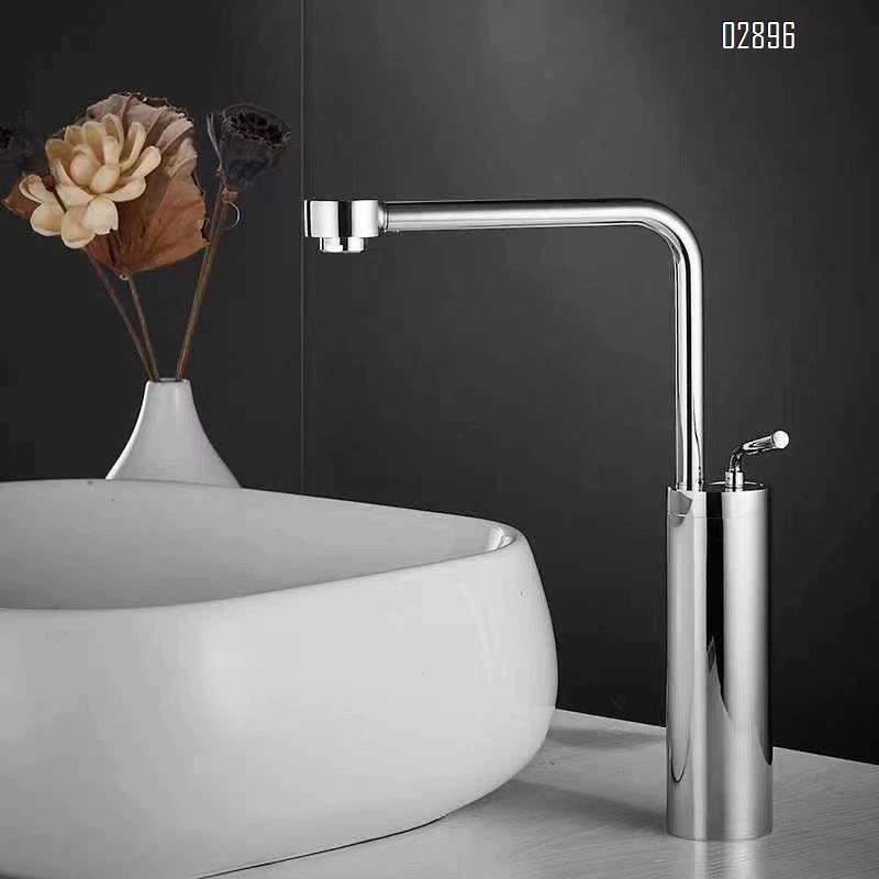 Gun Grey faucet brass basin swivel wash basin pull-out brushed gold bathroom cold and hot multi-functional wash basin faucet
