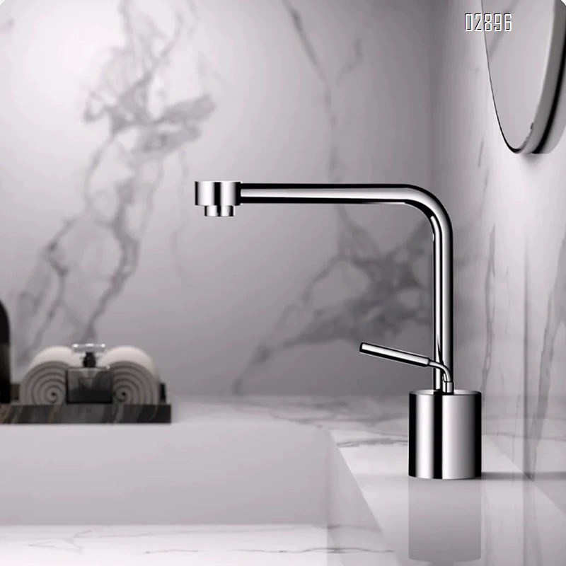 Gun Grey faucet brass basin swivel wash basin pull-out brushed gold bathroom cold and hot multi-functional wash basin faucet