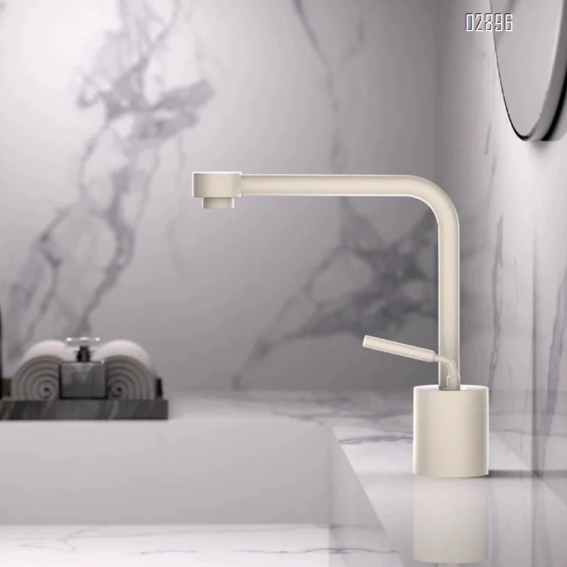 Gun Grey faucet brass basin swivel wash basin pull-out brushed gold bathroom cold and hot multi-functional wash basin faucet