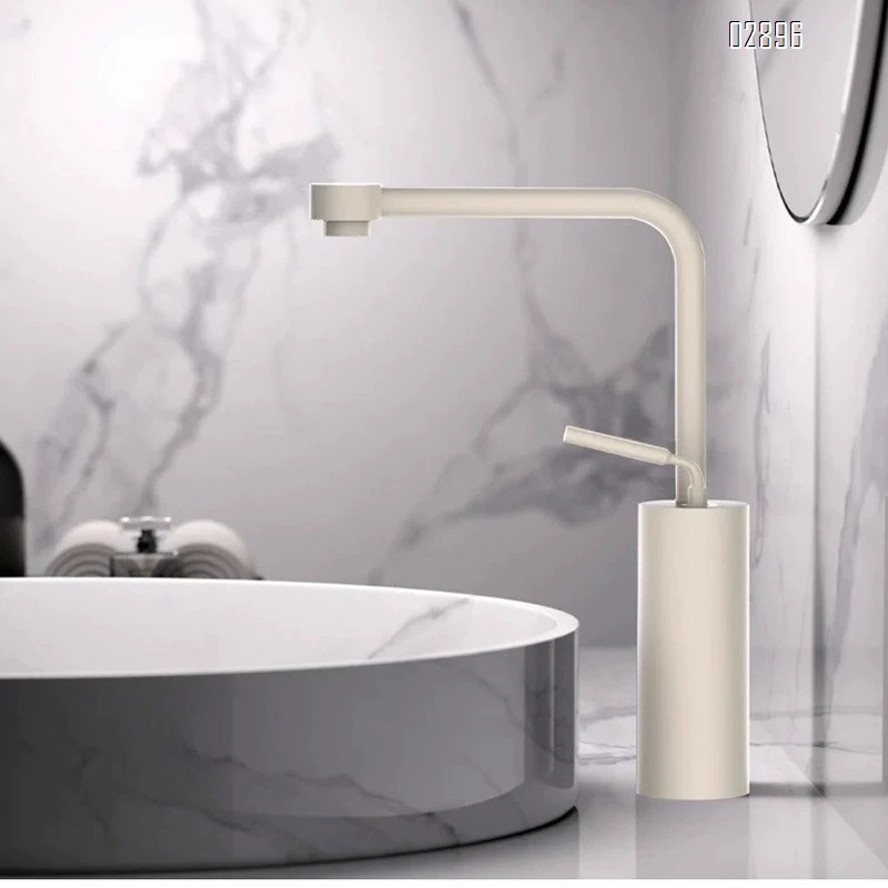 Gun Grey faucet brass basin swivel wash basin pull-out brushed gold bathroom cold and hot multi-functional wash basin faucet