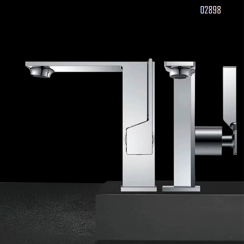 Gunmetal gray faucet for wash basin all Brass cold and hot water for bathroom cabinet wash basin in the toilet