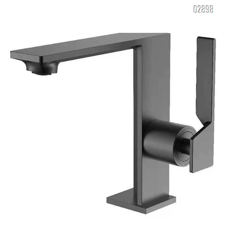 Gunmetal gray faucet for wash basin all Brass cold and hot water for bathroom cabinet wash basin in the toilet