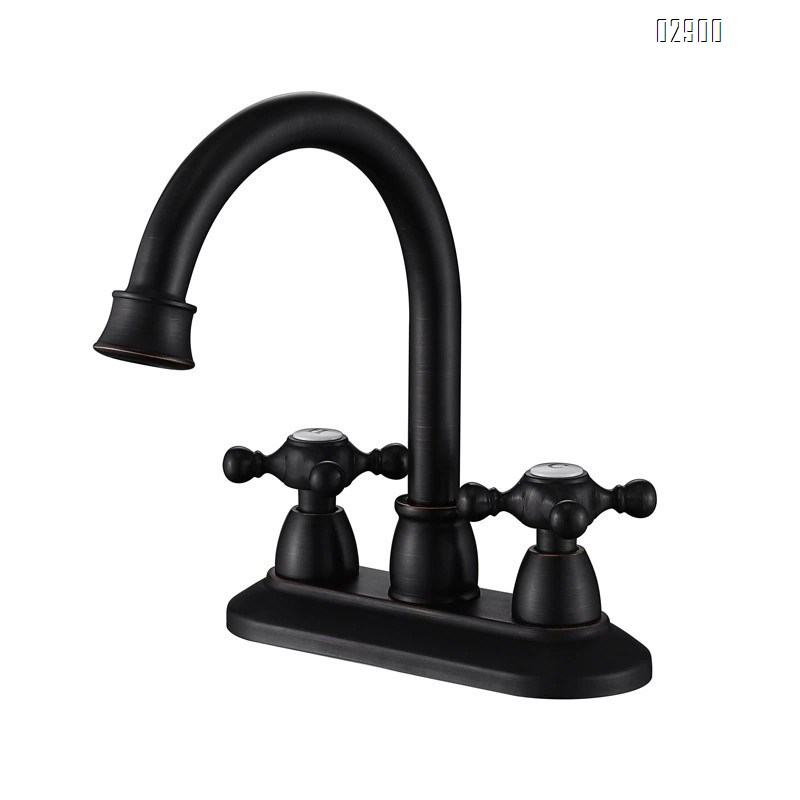 North American Amazon Brass faucet double handle cold and hot basin faucet ORB American 4 inch faucet