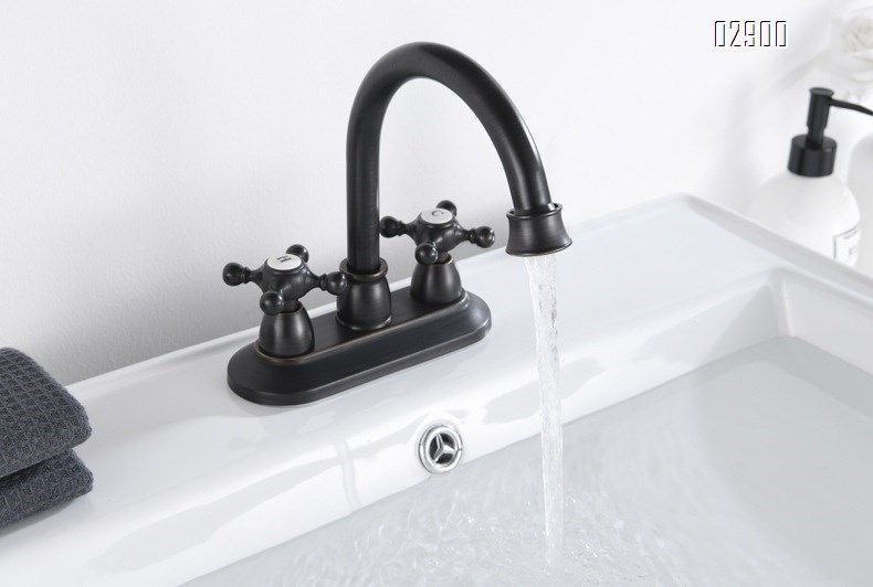 North American Amazon Brass faucet double handle cold and hot basin faucet ORB American 4 inch faucet