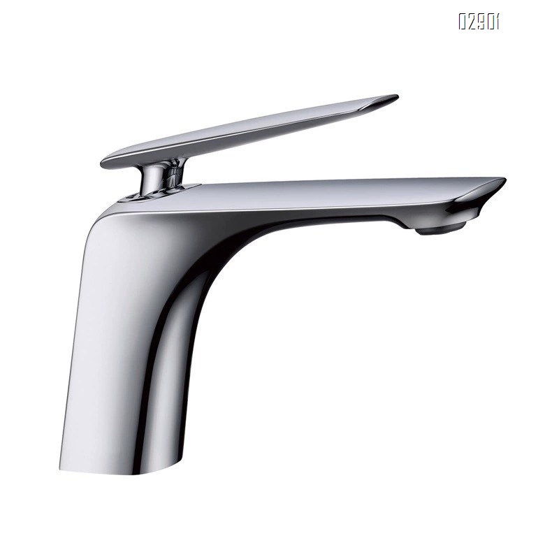 all brass Modern Bathroom faucet wash basin tap cold and hot water mixing tap Chrome Finished