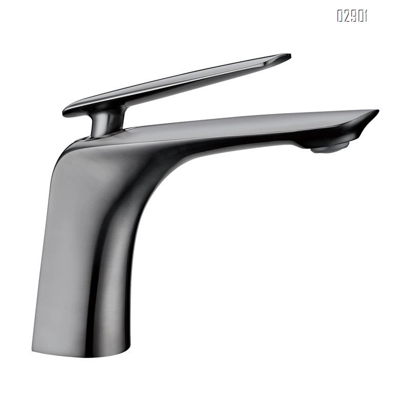 all brass Modern Bathroom faucet wash basin tap cold and hot water mixing tap Chrome Finished