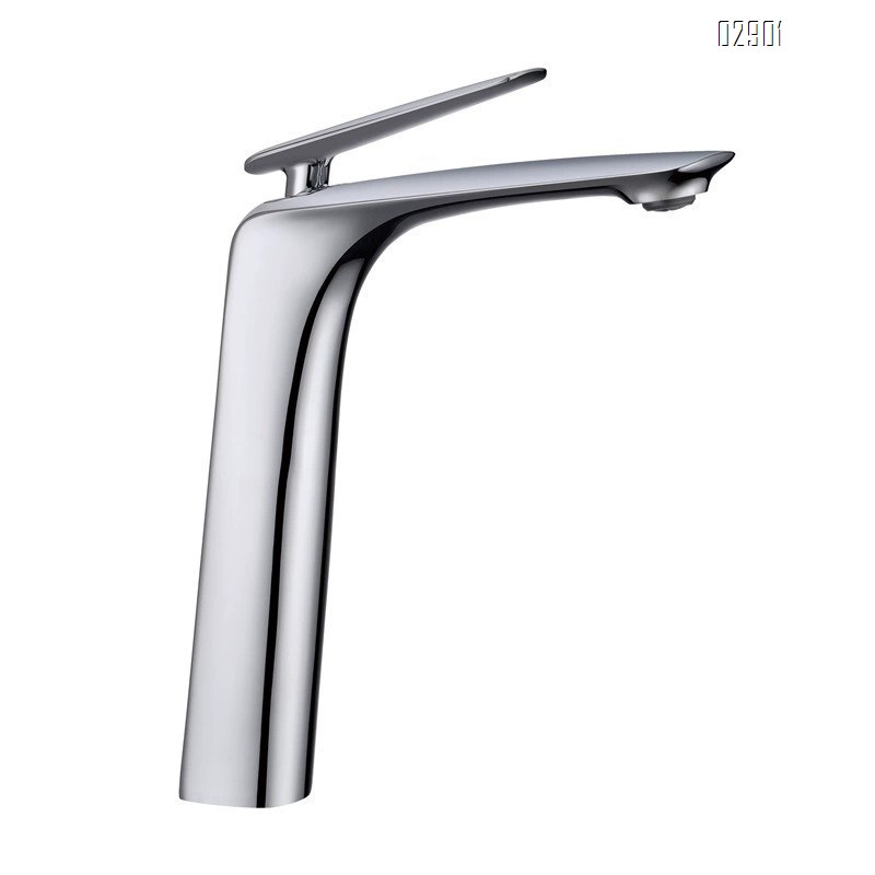 all brass Modern Bathroom faucet wash basin tap cold and hot water mixing tap Chrome Finished