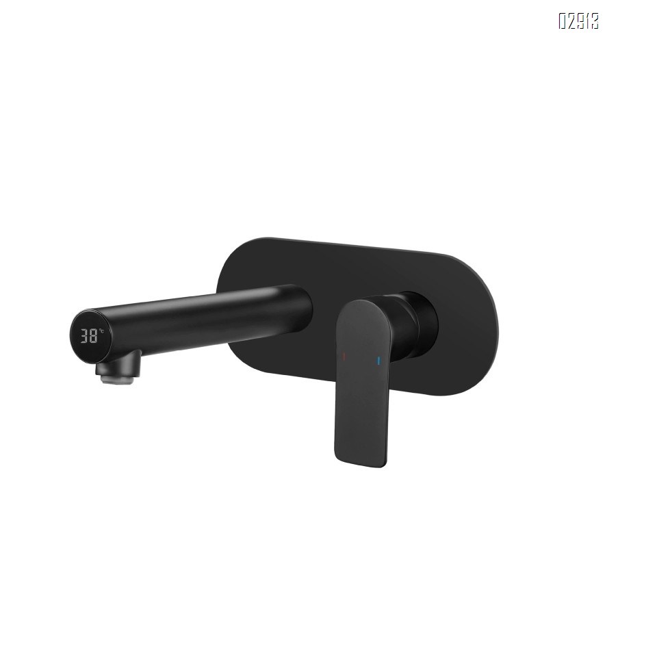 All-Brass white sink built-in faucet embedded concealed type countertop wall-mounted wash basin faucet