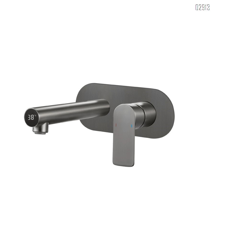 All-Brass white sink built-in faucet embedded concealed type countertop wall-mounted wash basin faucet