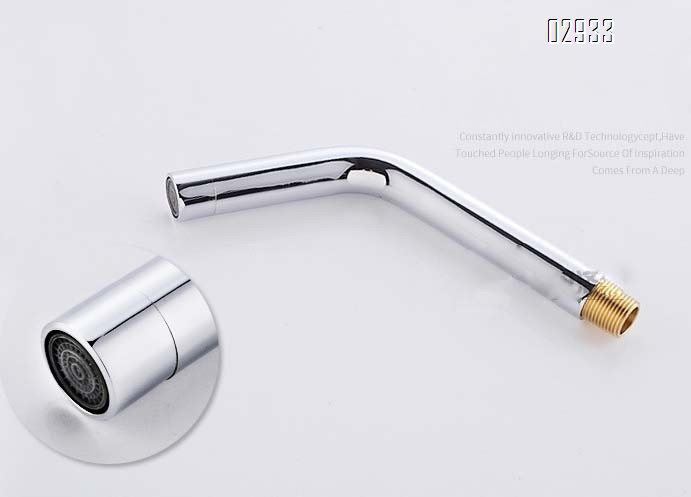 Wall-mounted brass double-handle wash basin faucet for home use with cold and hot water built into the wall of the bathroom