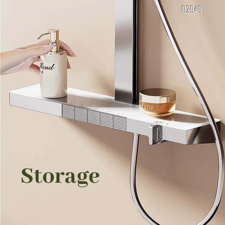 Shower Head with High Pressure Spray Nozzle Full Brass Cold and Hot Home Use Gun Grey Faucet Bathroom Sink Shower