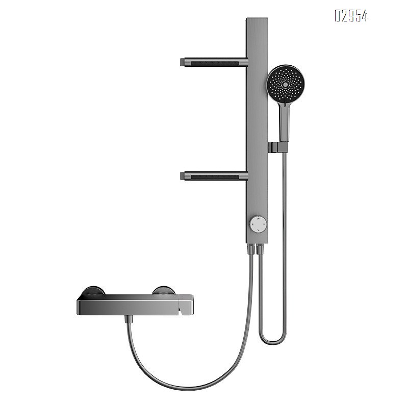 Home use shower set with all-Brass temperature control Cold and hot water shower head  accessories