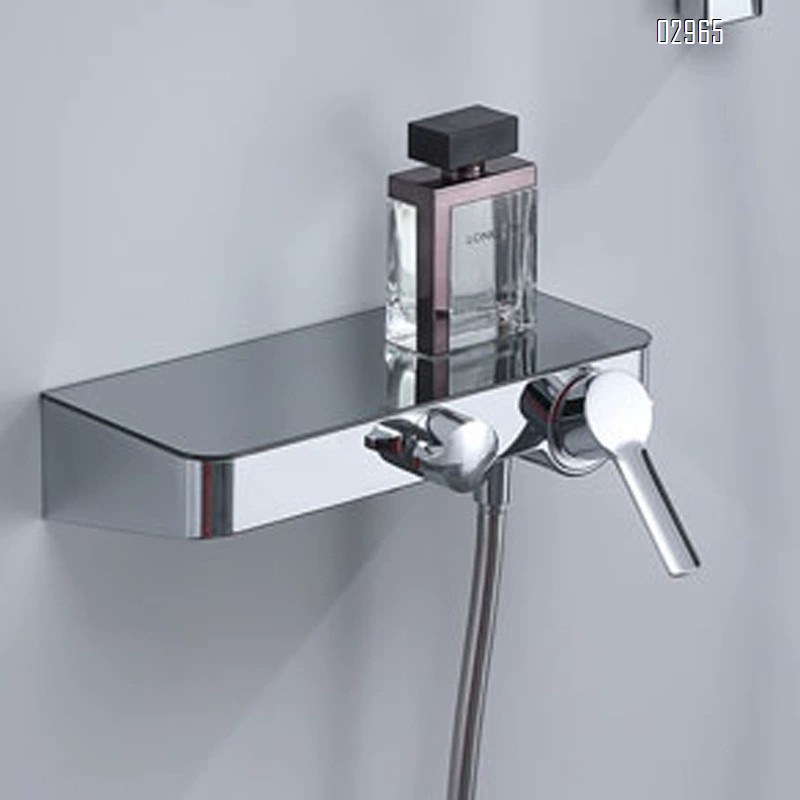 Brass Simple shower headless spray wall-mounted Bathroom Bath Faucets hotel guesthouse bathroom shower set