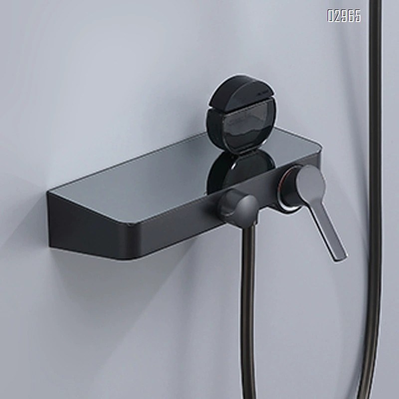 Brass Simple shower headless spray wall-mounted Bathroom Bath Faucets hotel guesthouse bathroom shower set