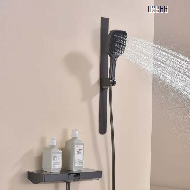 Brass Hotel engineering storage shower cold and hot shower bathtub faucet cold and hot  simple shower head set for home use