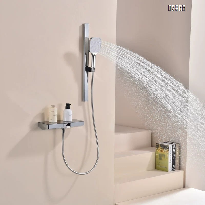 Brass Hotel engineering storage shower cold and hot shower bathtub faucet cold and hot  simple shower head set for home use