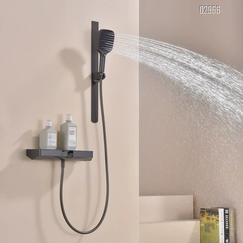 Brass Hotel engineering storage shower cold and hot shower bathtub faucet cold and hot  simple shower head set for home use