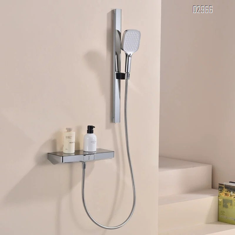 Brass Hotel engineering storage shower cold and hot shower bathtub faucet cold and hot  simple shower head set for home use