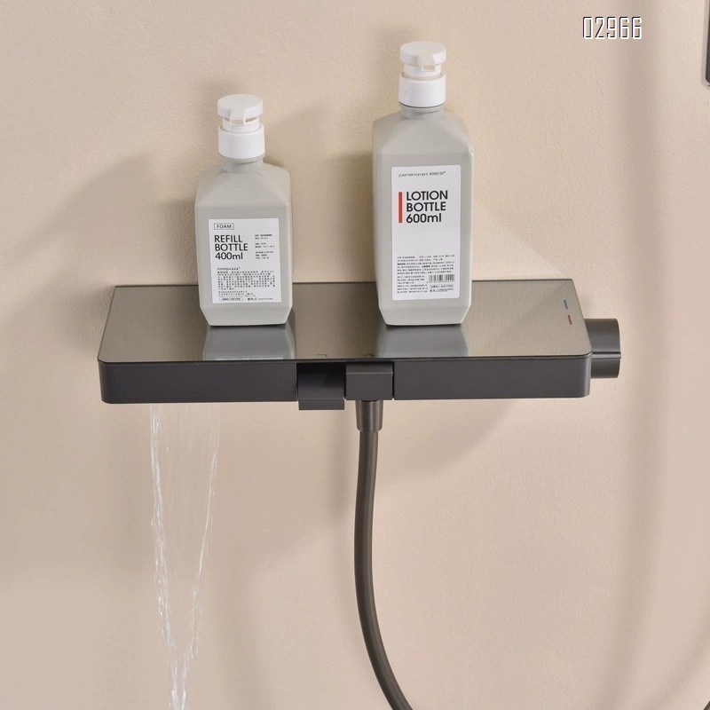 Brass Hotel engineering storage shower cold and hot shower bathtub faucet cold and hot  simple shower head set for home use