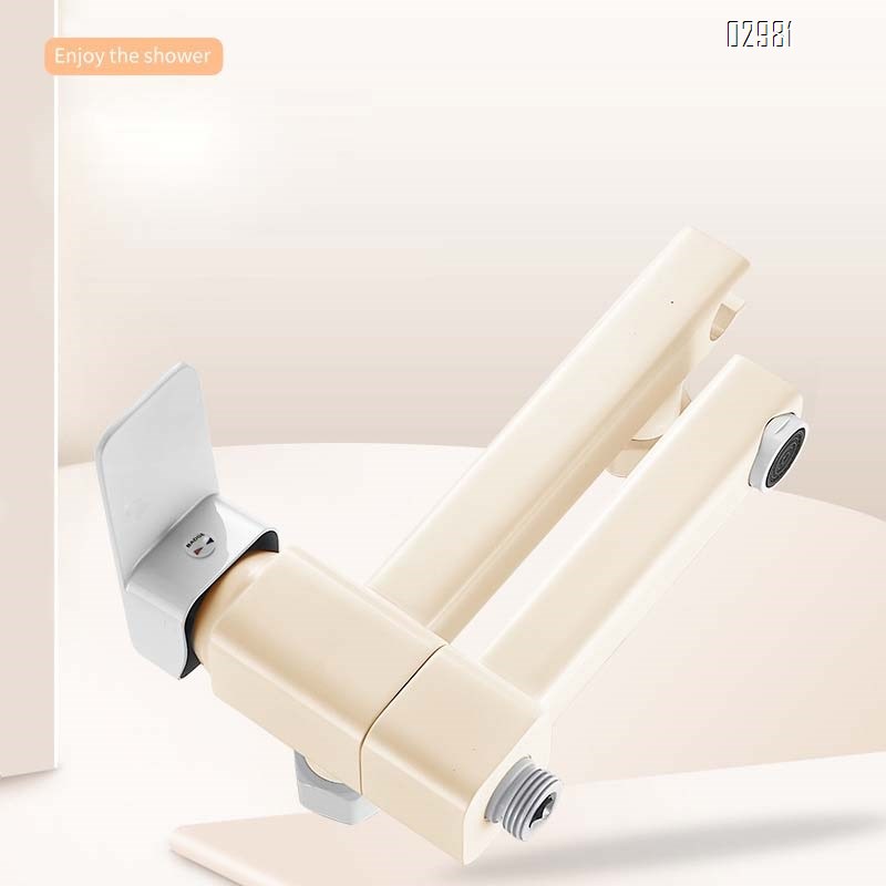 White all-Brass shower set simple shower head for home bathtub faucet bathroom mixed switch cold and hot water faucet