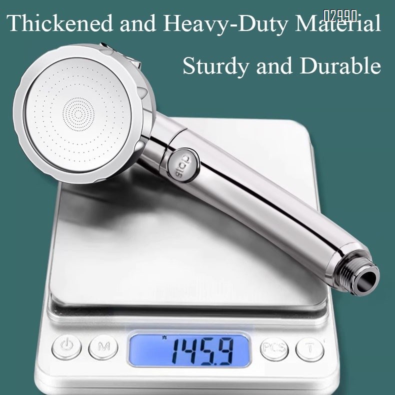 High Pressure 3-Mode Adjustable  Handheld Shower Head with ON/OFF Switch for Pets RV Home Camper Travel Trailer (Sliver)