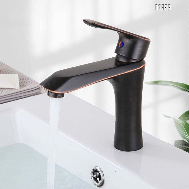 Bathroom all-Brass cold and hot water faucet for home double-purpose cold and hot faucet for wash