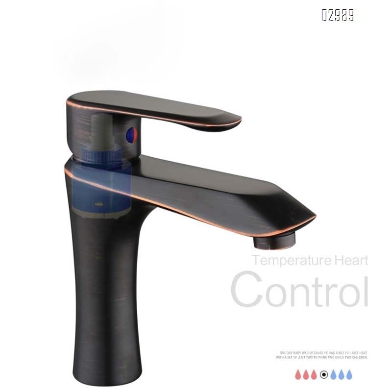 Bathroom all-Brass cold and hot water faucet for home double-purpose cold and hot faucet for wash