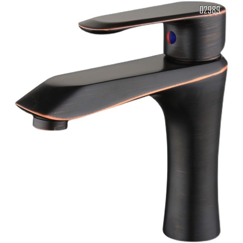 Bathroom all-Brass cold and hot water faucet for home double-purpose cold and hot faucet for wash