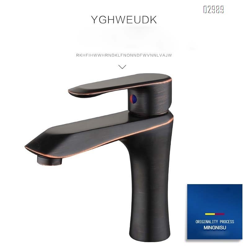 Bathroom all-Brass cold and hot water faucet for home double-purpose cold and hot faucet for wash